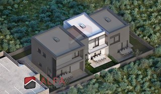 Hrvaška, Vodice, NOVOGRADNJA, prodaja dvonadstropna vrstna hiša z lastnim dvoriščem