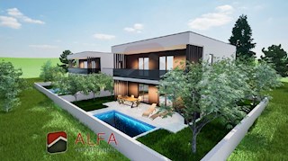 Hrvaška, Vodice – prodaja nova polpritlična hiša z bazenom in garažo