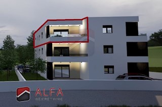 Hrvaška, Vodice, novogradnja, prodaja dvosobno stanovanje, drugo nadstropje