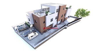 Vodice, dvoetažni apartma v moderni novogradnji blizu plaže