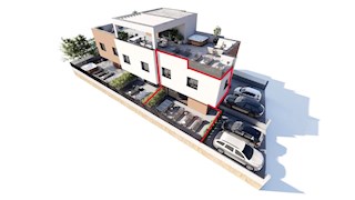 Vodice, dvoetažni apartma v moderni novogradnji blizu plaže
