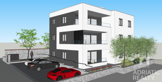 Vodice, luksuzni apartmaji v drugem vrsti do morja in urejene plaže (30 m)