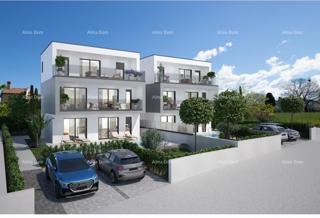 Poreč, Žbandaj, Dvoetažni stan 89 m² v novogradnji