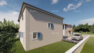 LIŽNJAN! PRODAJA HIŠE V GRADNJI S BAZENOM.