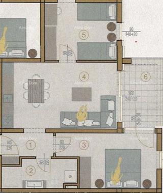 Prodaja prekrasnog, potpuno opremljenog stana s pogledom na more – Ližnjan, novogradnja