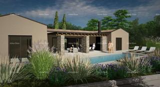 Prodaja - gradbeno zemljišče s projektom za gradnjo pritlične vile, Žminj V1