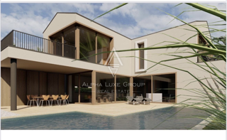 Istra, Vabriga: Moderna vila pogled morje in bazen