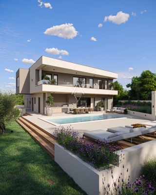 Rovinj, Istra – Elegantna vila z bazenom in garažo blizu