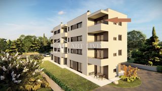 Poreč, okolica - luksuzno dvosobno stanovanje v novogradnji v 3. nadstropju - PRILOŽNOST