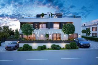 Poreč - NOVOGRADNJA, vrstna hiša z bazenom na odlični lokaciji