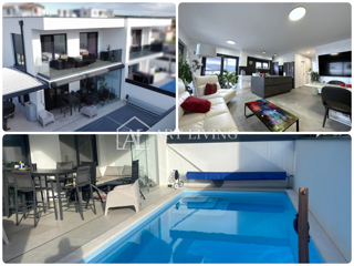 UMAG – MODERNA DVOJČEK HIŠA Z BAZENOM, 123 m² + 104 m² OKUŠNICE