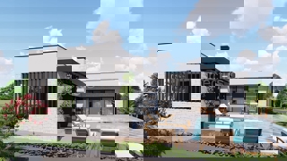 Nova enonadstropna hiša z bazenom in vrtom, v gradnji | okolica Pule, Marčana