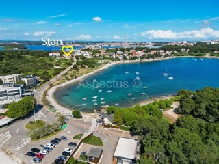 Stan u mansardi, panoramski pogled more, Pula, Stoja | Istra