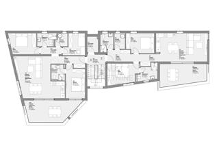Čudovit apartma (tri spalnice), prvo nadstropje, Vodice