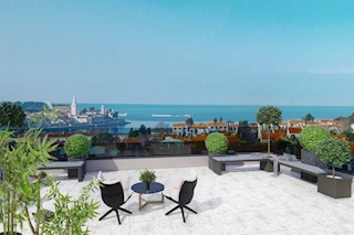 Ekskluziven penthouse v Poreču – panoramski pogled na morje in lastna garaža