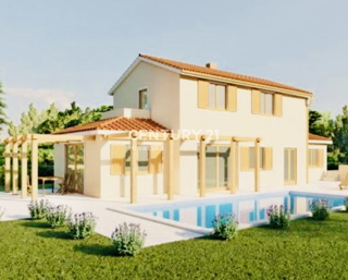 TINJAN, OKOLICA, SAMOSTOJNA NOVA HIŠA V GRADNJI