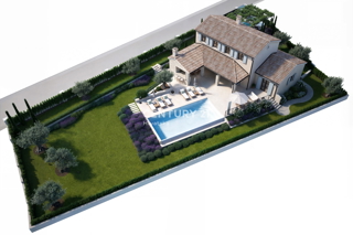POREČ, 15 KM, GRADBENO ZEMLJIŠČE S PROJEKTOM ZA ČUDOVITO MEDITERANSKO HIŠO