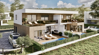 UMAG, BAŠANIJA, NOVA DUPLEKS HIŠA LE 250 METROV OD PLAŽE