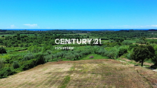 BUJE, ATRAKTIVNO GRADBENIŠKO ZEMLJIŠČE S PANORAMSKIM RAZGLEDOM NA MORJE