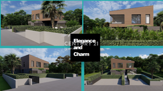 POREČ. PRODAJA SE NOVA MODERNA DVOJNA HIŠA S BAZENOM SAMO 1500 M OD MESTA