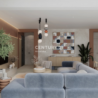 ZADAR, LJUBAČ, LUX. NOVOGRADNJA S6 / 97,10 m2 + 120 m2 KROVNA TERASA, 2. nadstropje, 50 m DO MORA IN PLAŽE, POGLED NA MORJE