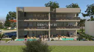 ZADAR, LJUBAČ, LUKSUZNO NOVOGRADNJA. S5= 98,80 m2 + strešna terasa 120 m2, 2. nadstropje, 50 m DO MORJA IN PLAŽE, POGLED NA MORJE