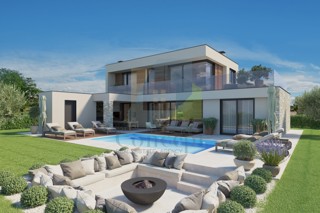 Poreč okolica, Luksuzna dvojna hiša s pogledom na morje, 10 km od morja