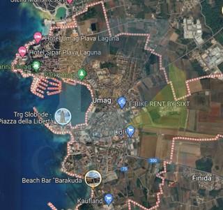 Umag, uža okolica, gradbeni zemljišče v industrijski coni