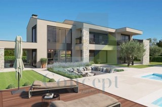 Poreč, okolica, Čudovita luksuzna vila s bazenom in pogledom na morje