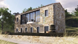 Pazin, Cerovlje, Unikatna vila v renovaciji, mirna lokacija