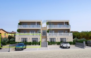 Poreč, okolica, Luksuzno stanovanje v pritličju z velikim vrtom, 7 km od morja