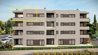 Poreč, okolica, Stan na 3. nadstropju novogradnje s 2 spalnici, 3 km od morja