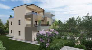 Poreč, okolica, Luksuzni dvoetažni stan s pogledom na morje, 3 km od morja