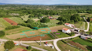 ISTRA, ŽMINJ - Gradbeno zemljišče z odprtim pogledom 1001 m2