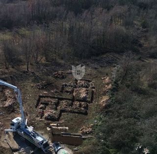 Labin, okolica, moderna enonadstropna hiša, novogradnja