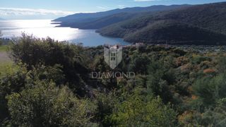 Labin okolica, gradbena parcela, pogled na morje