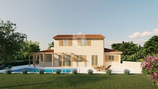 Poreč, okolica, Vila z bazenom in pogledom na naravo ROH-BAU