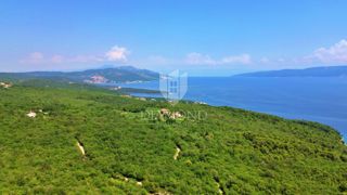 Labin, okolica, gradbena parcela, pogled na morje
