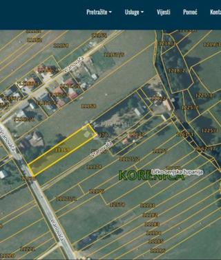 Zazidljivo zemljišče Korenica, Plitvička Jezera, 2.057m2