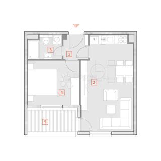 Stanovanje Malešnica, Stenjevec, 35,55m2