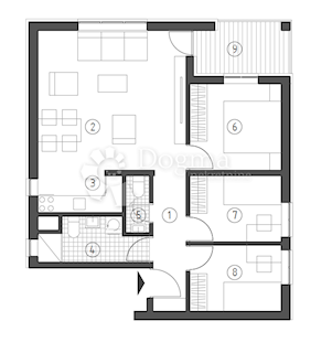 Stanovanje Brestje, Sesvete, 70,87m2