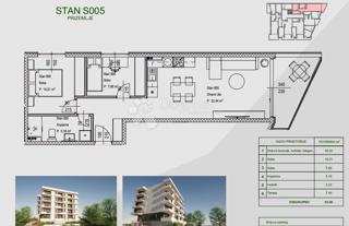 Stanovanje Zamet, Rijeka, 64,11m2