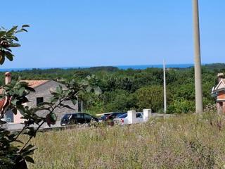 TINJAN - Gradbeno zemljišče 1200m2 POGLED NA MORJE