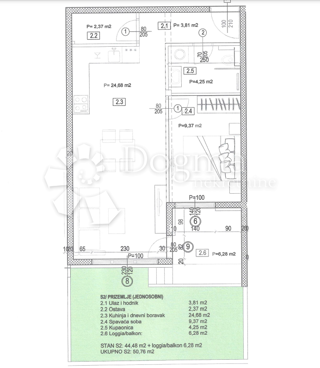 Stanovanje Seget Donji, Seget, 50,76m2