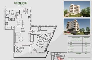 Stanovanje Zamet, Rijeka, 64,11m2