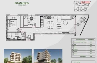 Stanovanje Zamet, Rijeka, 64,11m2