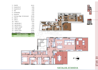 PENTHOUSE Seget Donji, Seget, 173,93m2