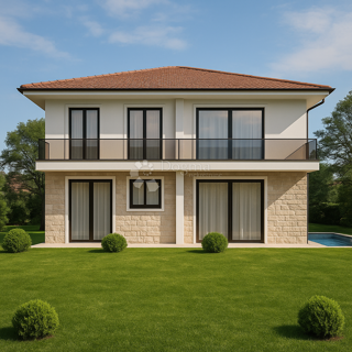 SODOBNA DVOJČKA VILA Z BAZENOM – 400 M OD MORJA