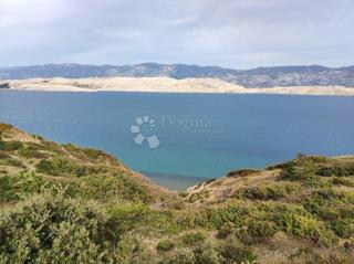 Gradbeno zemljišče Pag - pogled na morje, 250 m do plaže
