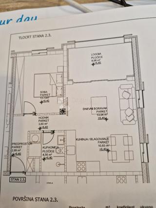 Apartma Cres, 74,97m2